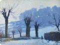 Tableau guilbert etude de neige au mont gargan 120x91